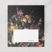 ダークムーディロマンチックフローラオランダ プレイスカード (外部開封)