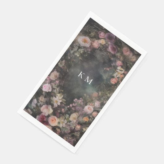 ダークムーディロマンチックフローラモノグラム結婚ズ (コーナー)