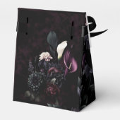 ダークムーディロマンチックフローラ結婚式の引き出物 フェイバーボックス (裏面サイド)