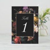 ダークムーディロマンチック結婚オランダのテーブル番号 (スタンド正面)