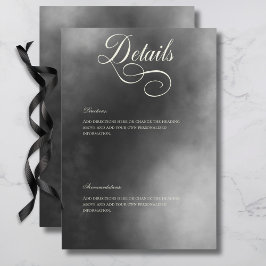 ダークムーディースミッドナイトブラックフォグ結婚の詳細 エンクロージャーカード