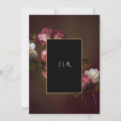 ダークムーディーズオランダオールドマスターズ結婚ラストフローラ 招待状 (裏面)