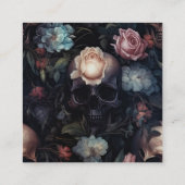 ダークムーディーズフローラゴシックブライダルシャワー エンクロージャーカード (裏面)