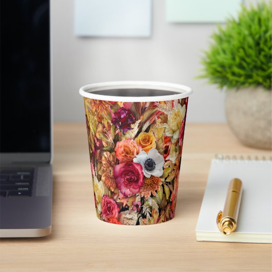 ダークムーディーズフローラゴシックブライダルシャワー 紙コップ (インサイチュ)