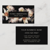 ダークムーディーズフローラビジネスプロフェッショナル 名刺 (正面/裏面)