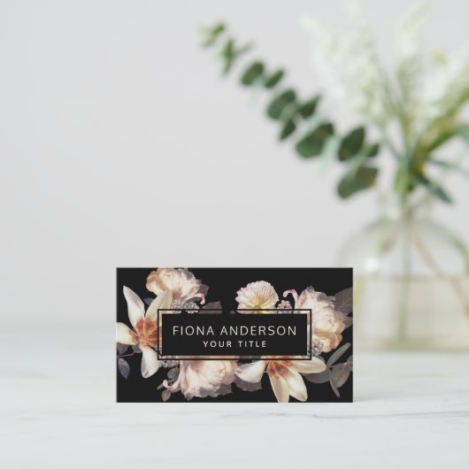 ダークムーディーズフローラビジネスプロフェッショナル 名刺 (スタンド正面)