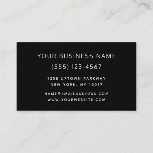 ダークムーディーズフローラビジネスプロフェッショナル 名刺 (裏面)