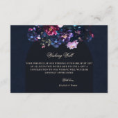 ダークムーディーズフローラブラックマウヴ結婚の願い井戸 エンクロージャーカード (正面)