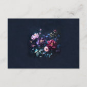 ダークムーディーズフローラブラックマウヴ結婚の願い井戸 エンクロージャーカード (裏面)