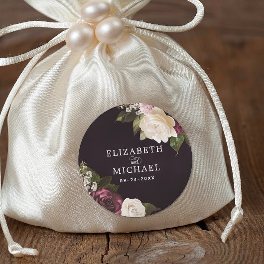 ダークムーディーズフローラロマン結婚ティック ラウンドシール