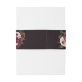 ダークムーディーズフローラロマン結婚ティック 招待状ベリーバンド (裏面例)