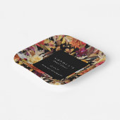 ダークムーディーズ秋フローラロマンチックブライダルシャワー ペーパープレート (傾斜あり)