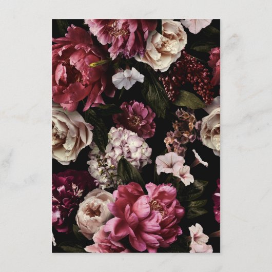 ダークムーディーズ赤面ブルゴーニュ結婚フローラ詳細 エンクロージャーカード (裏面)