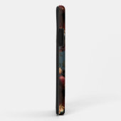 ダークムーディー花模様アンティークフラワーゴシック Case-Mate iPhoneケース (裏面/右)