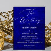 ダークムーディ王室のーブルーとスクラッチ招待状 招待状