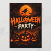 ダークムーンハロウィンパーティー招待状 招待状 (裏面)