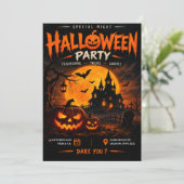 ダークムーンハロウィンパーティー招待状 招待状 (スタンド正面)