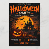 ダークムーンハロウィンパーティー招待状 招待状 (正面)