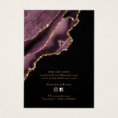 ダークメイブアゲイトのネックレスディスプレイカード (裏面)