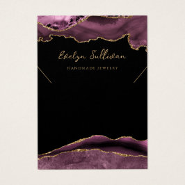 ダークメイブアゲイトのネックレスディスプレイカード