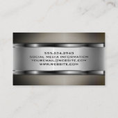 ダークメタリックの名刺 名刺 (裏面)