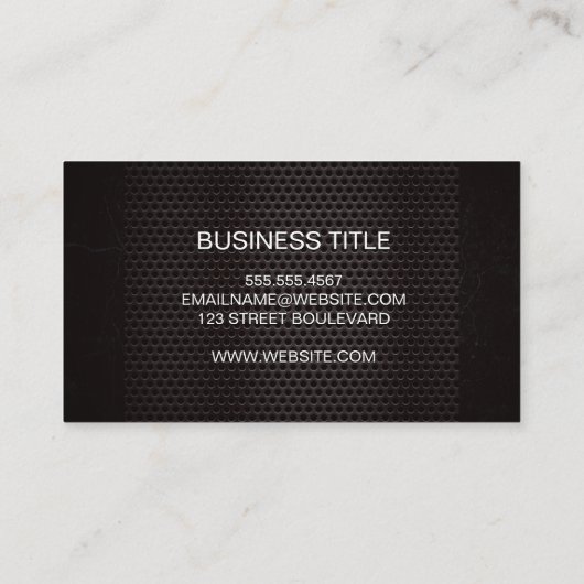 ダークメタリックグリル 名刺 (裏面)