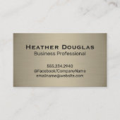 ダークメタリックテクスチャの背景 名刺 (正面)