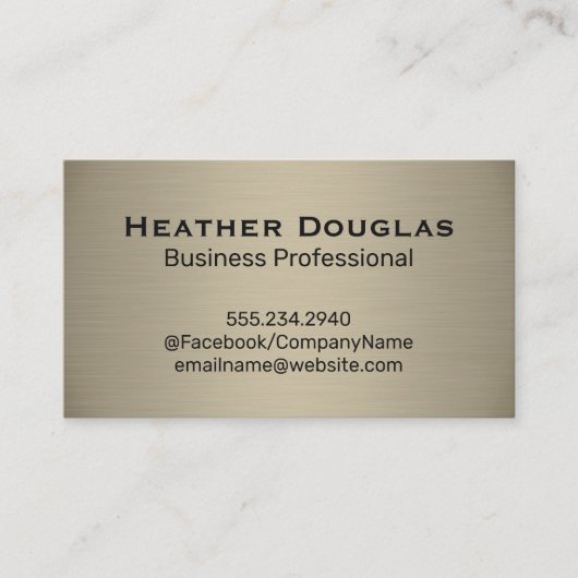 ダークメタリックテクスチャの背景 名刺 (正面)