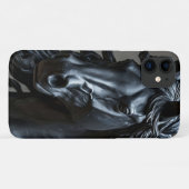 ダークメタリックホース 大胆な馬の芸術 Case-Mate iPhoneケース (裏面(横))