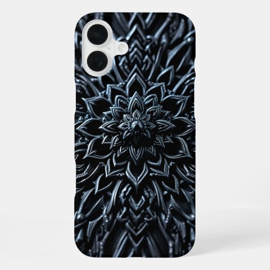 ダークメタリックマンダラ iPhoneケース (裏面)