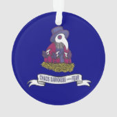 ダークメタリークリスマスオーナメント オーナメント (裏面)