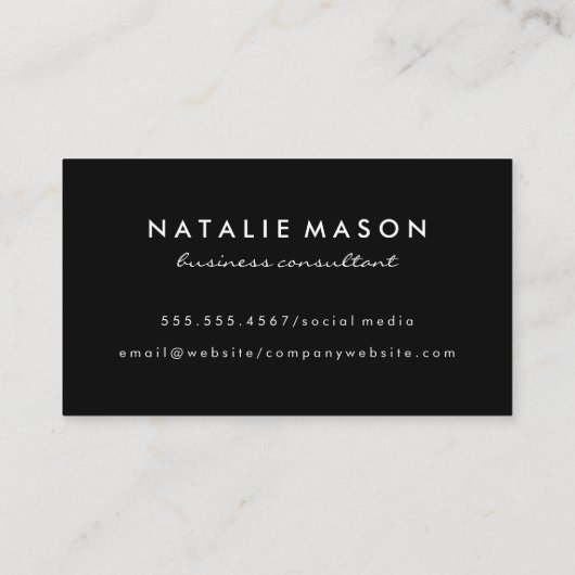 ダークメタル背景 名刺 (裏面)