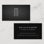 ダークメタル背景 名刺 (正面/裏面)