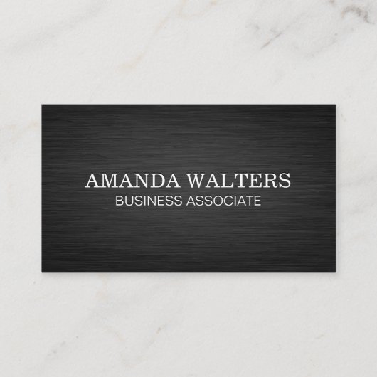 ダークメタル背景 名刺 (正面)