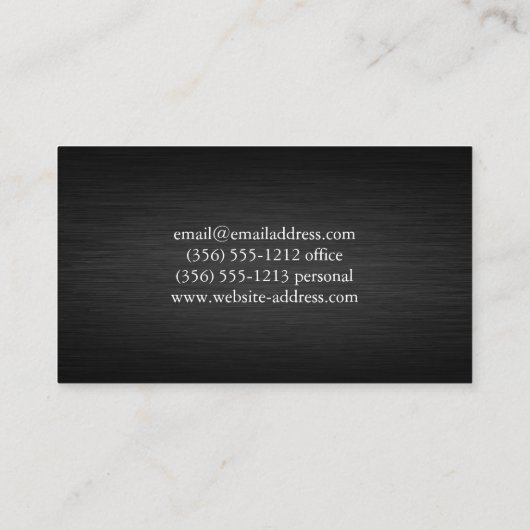 ダークメタル背景 名刺 (裏面)