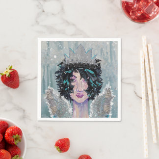 ダークメランネットエンジェル スタンダードカクテルナプキン