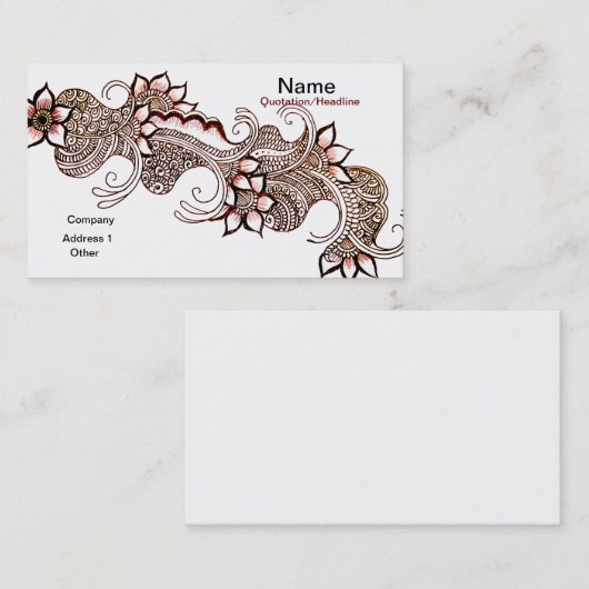 ダークメンディ名刺 名刺 (正面/裏面)