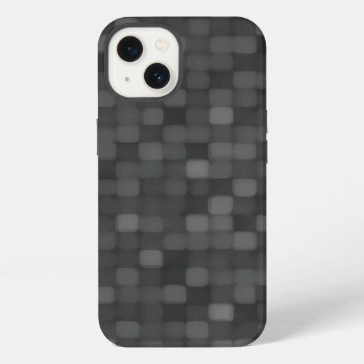 ダークモザイク柄 iPhoneケース (裏面)