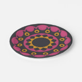 ダークモザイク ペーパープレート (アングル)