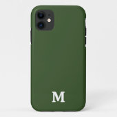 ダークモス緑無地の色 Case-Mate iPhoneケース (裏面)