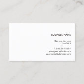 ダークモダングエレガントレイ木材建築 名刺 (裏面)