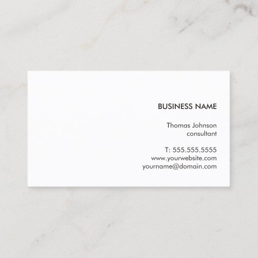 ダークモダングエレガントレイ木材建築 名刺 (裏面)