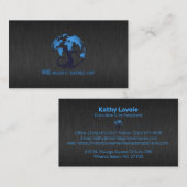 ダークモダングレイフェイクメタリック 名刺 (正面/裏面)