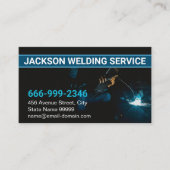 ダークモダングレイ鋼溶接機 名刺 (正面)