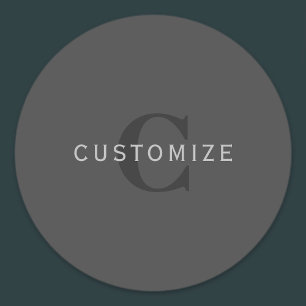 ダークモダングレー編集可能モノグラムデザインテンプレート ラベル