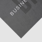 ダークモダングレー編集可能モノグラムデザインテンプレート 薄葉紙 (詳細)