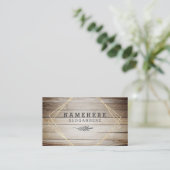 ダークモダンコーヒーウッドグリッター名刺 名刺 (スタンド正面)