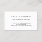 ダークモダンシザーエレガント美容師 名刺 (裏面)