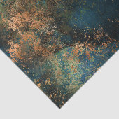 ダークモダンティール（緑がかった色）&銅メタリフェイクック 薄葉紙 (詳細)