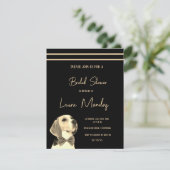 ダークモダンドッグブライダルシャワー招待状 (スタンド正面)